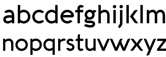 Aquawax Medium Font LOWERCASE
