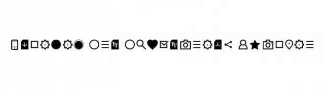 Aquawax Pro Pictograms Regular  Free Fonts Download