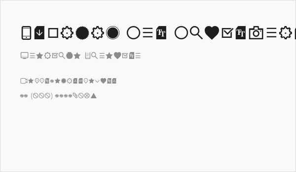 Aquawax Pro Pictograms Regular Business Card