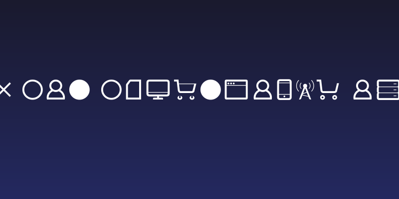Aquawax Pro Pictograms Regular Social Header