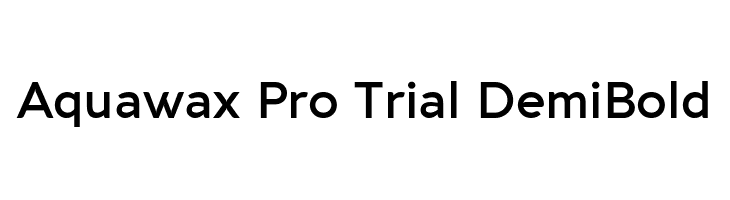 Aquawax Pro Trial DemiBold  font caratteri gratis