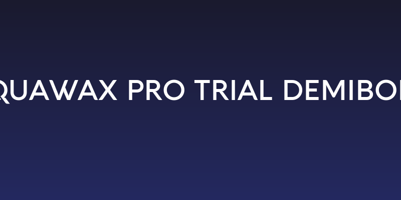 Aquawax Pro Trial DemiBold Social Header