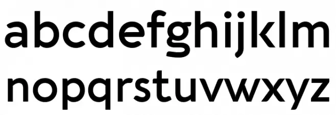 Aquawax Pro Trial DemiBold Schriftart Kleinbuchstaben