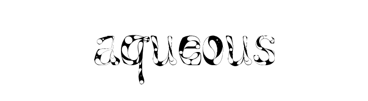 Aqueous  font caratteri gratis