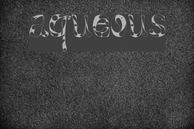 Aqueous Font examples