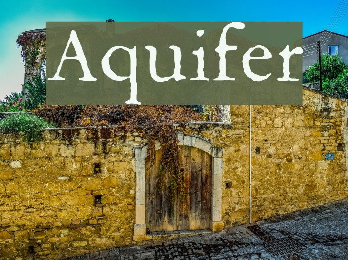 Aquifer Font examples