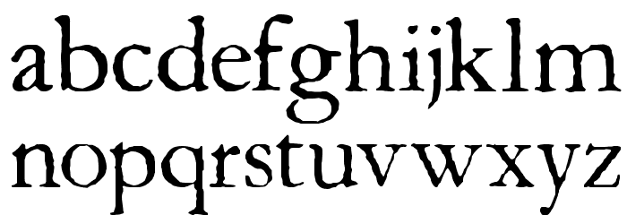 Aquifer Font LOWERCASE