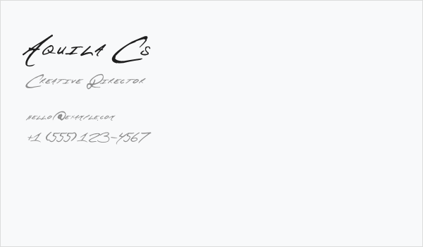 Aquila Cs Business Card