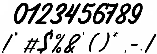 Aquila Regular Font OTHER CHARS