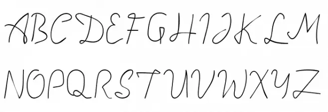 Aquilegia Script Regular フォント 大文字