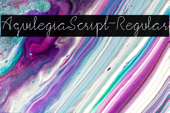 AquilegiaScript-Regular Example 2