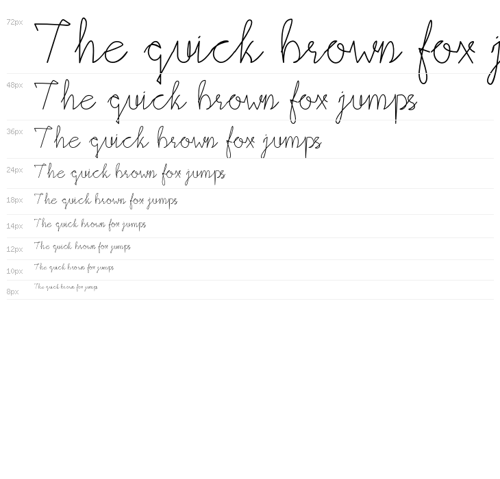 AquilegiaScript-Regular Waterfall