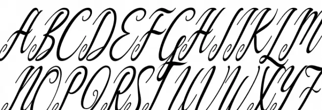 Aquilera Script Regular Fuentes MAYÚSCULAS
