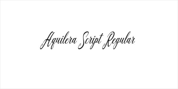 Aquilera Script Regular Logo