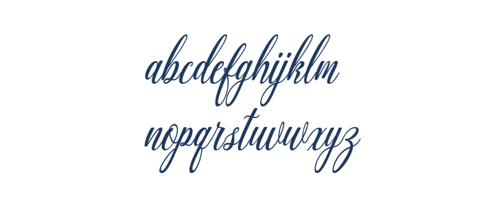 Aquilera Script Regular Lowercase