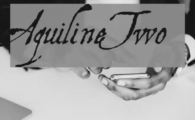 AquilineTwo Schriftart examples