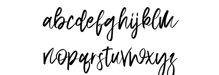 Aquilla Font LOWERCASE