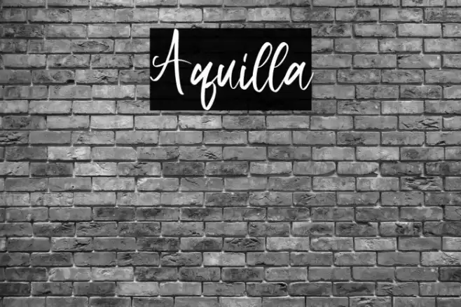 Aquilla Font examples