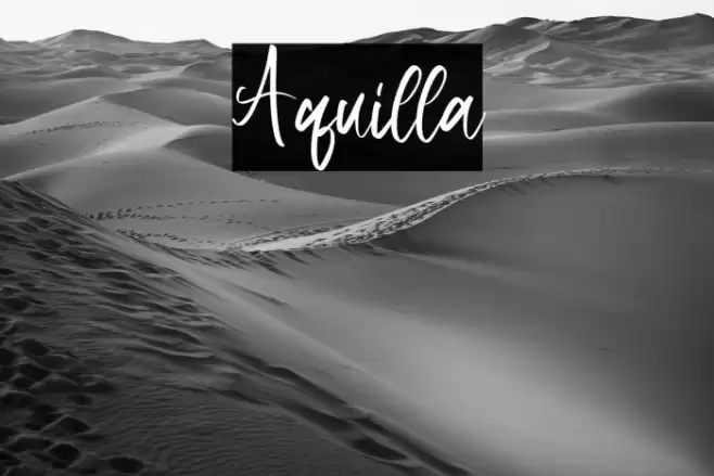 Aquilla Font examples