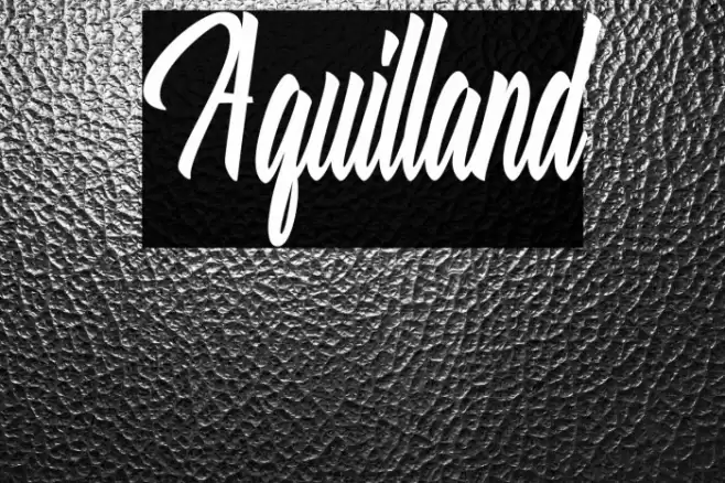 Aquilland Font examples