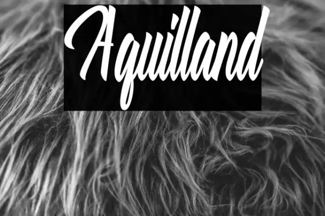 Aquilland Font examples