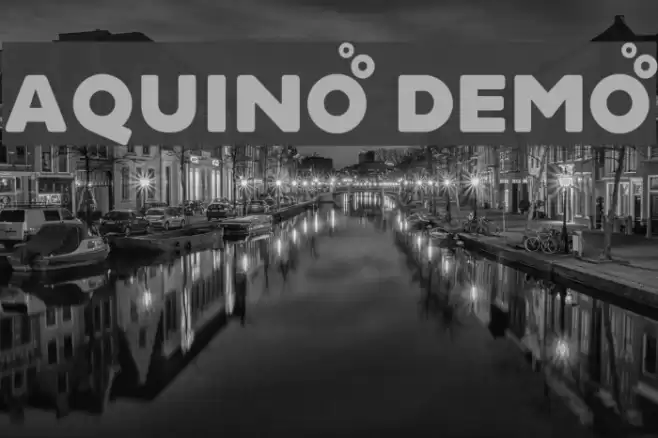 Aquino Demo Font examples
