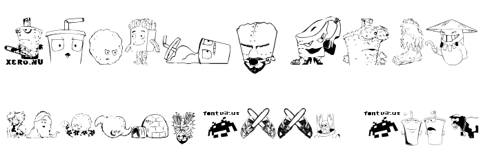 aqua teen hunger font c adult swim Font OTHER CHARS