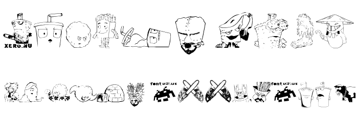 aqua teen hunger font Font OTHER CHARS