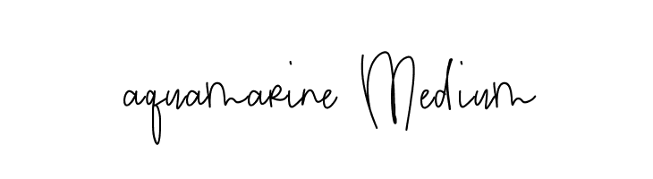 aquamarine Medium  font caratteri gratis