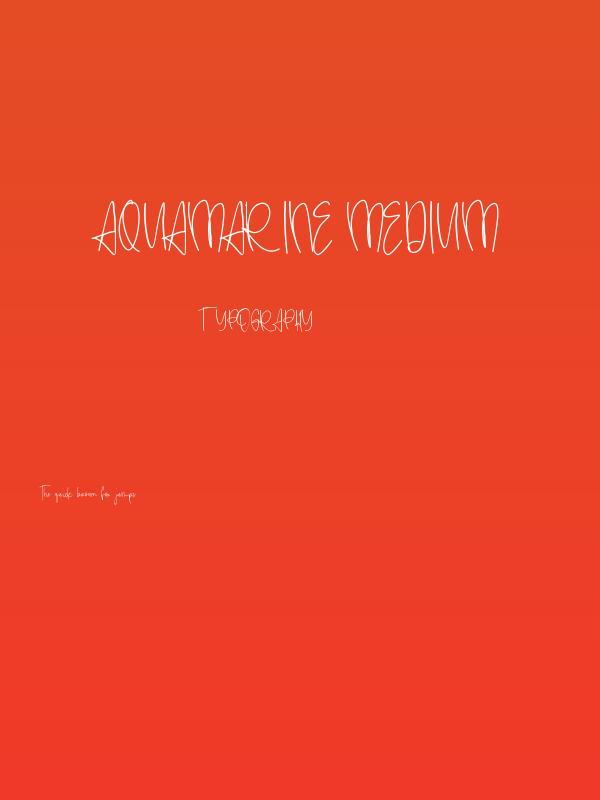 aquamarine Medium Poster