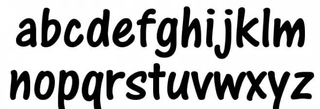 AR CENA फ़ॉन्ट लोअरकेस