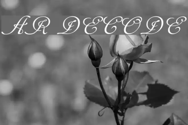 AR DECODE Шрифта examples