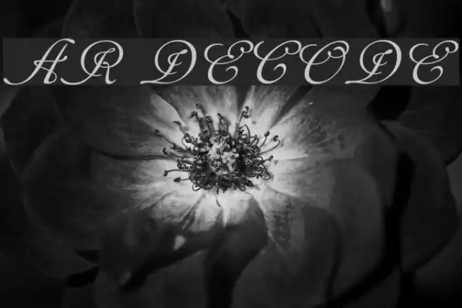 AR DECODE Шрифта examples