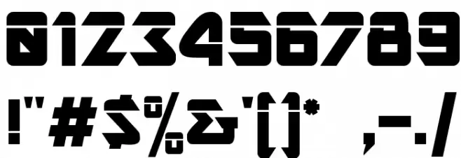 AR DESTINE Шрифта ДРУГИЕ символов