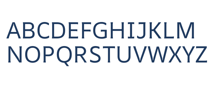 AR One Sans Regular Uppercase