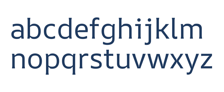 AR One Sans Regular Lowercase