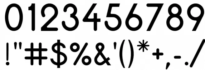 AR Techni Font OTHER CHARS