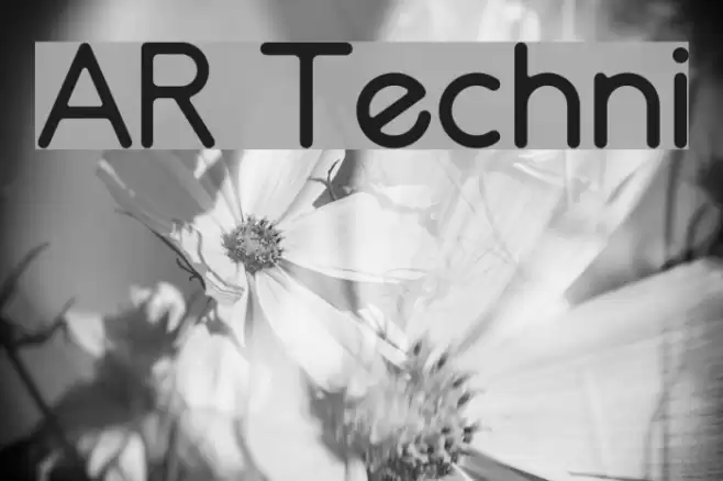 AR Techni Font examples