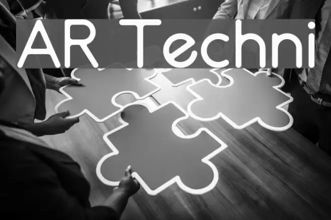 AR Techni Font examples