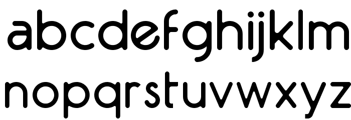 AR Techni Font LOWERCASE