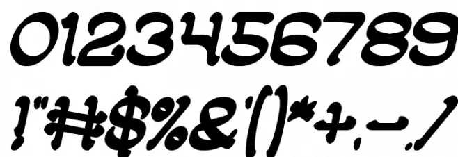 ARABIAN KNIGHT Bold Italic Font OTHER CHARS