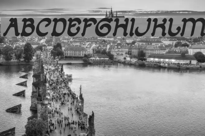 ARABIAN KNIGHT Bold Italic Font examples