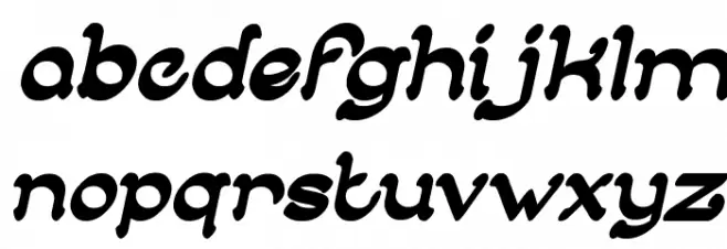 ARABIAN KNIGHT Bold Italic फ़ॉन्ट लोअरकेस