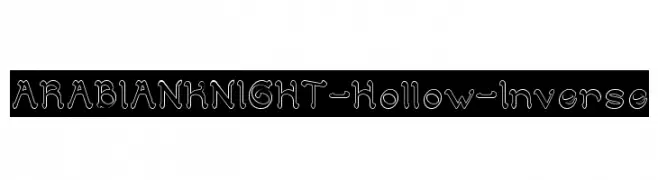 ARABIAN KNIGHT-Hollow-Inverse  font caratteri gratis