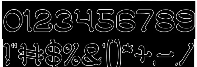 ARABIAN KNIGHT-Hollow-Inverse Font OTHER CHARS