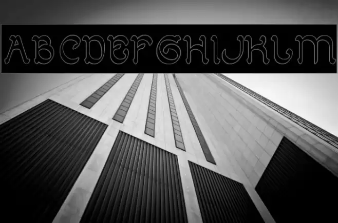 ARABIAN KNIGHT-Hollow-Inverse Font examples