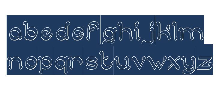 ARABIAN KNIGHT-Hollow-Inverse Lowercase