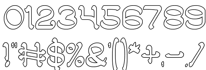 ARABIAN KNIGHT-Hollow Font OTHER CHARS
