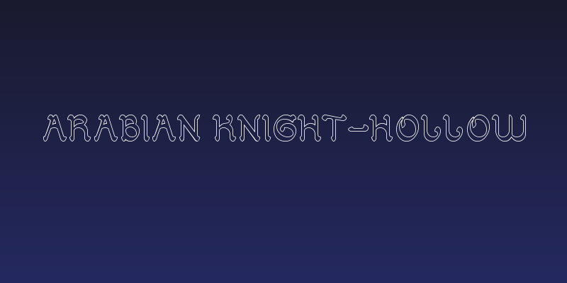 ARABIAN KNIGHT-Hollow Social Header