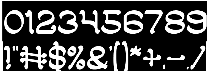 ARABIAN KNIGHT-Inverse Font OTHER CHARS